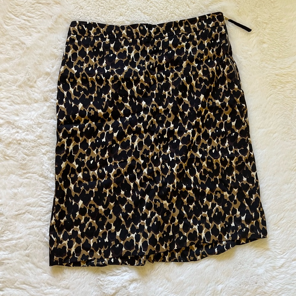 ann taylor cheetah print skirt